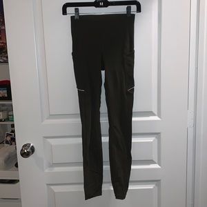 LuluLemon All The Right Places Leggings - 2 - Olive Green